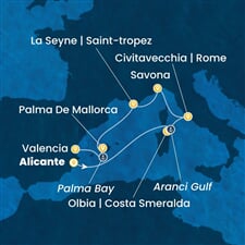 Costa Pacifica - Španělsko, Itálie (Alicante)