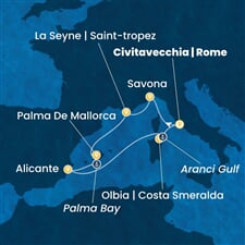 Costa Pacifica - Itálie, Španělsko (z Civitavecchie)
