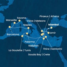 Costa Pacifica - Turecko, Řecko, Tunisko, Itálie, Španělsko, ... (Istanbul)