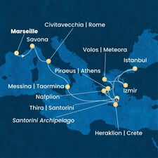 Costa Pacifica - Francie, Itálie, Řecko, Turecko (z Marseille)