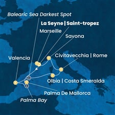 Costa Pacifica - Španělsko, Itálie, Francie (Saint Tropez)