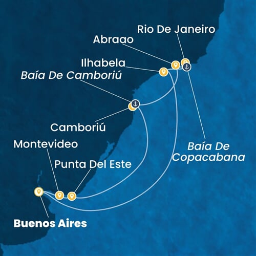 Trasa plavby CSE-BUE10A02