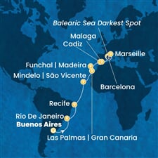 Costa Serena - Argentina, Brazílie, Španělsko, Portugalsko, Francie (Buenos Aires)
