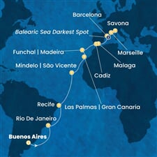 Costa Serena - Argentina, Brazílie, Španělsko, Portugalsko, Francie, ... (Buenos Aires)