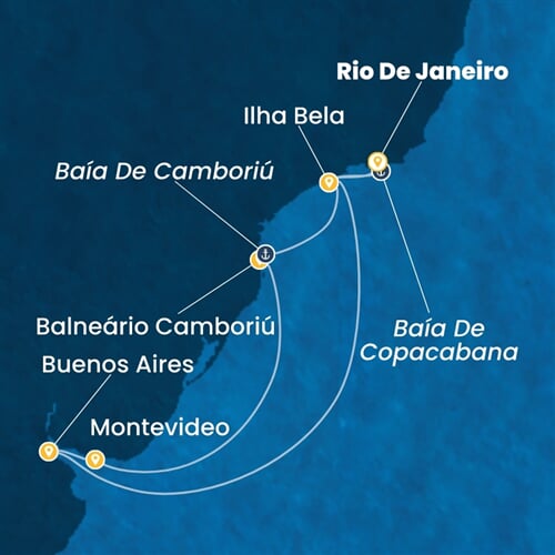 Trasa plavby CSE-RIO09A0K