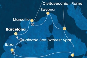 Costa Smeralda - Španělsko, Itálie, Francie (z Barcelony)
