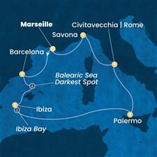Costa Smeralda - Francie, Španělsko, Itálie (z Marseille)