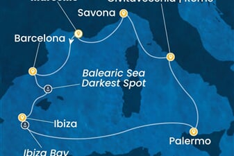 Costa Smeralda - Francie, Španělsko, Itálie (z Marseille)