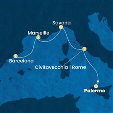 Costa Smeralda - Itálie, Francie, Španělsko (Palermo)