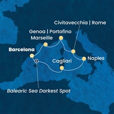 Costa Toscana - Španělsko, Itálie, Francie (z Barcelony)