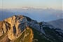 výhled na Bernské Alpy z hotelu Pilatus Kulm