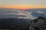 Východ slunce z hotelu Pilatus Kulm