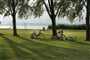 cyklista u Balatonu