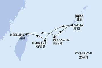 MSC Bellissima - Japonsko, Tchajwan (Naha)