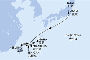 MSC Bellissima - Japonsko, Tchajwan (z Tokia)