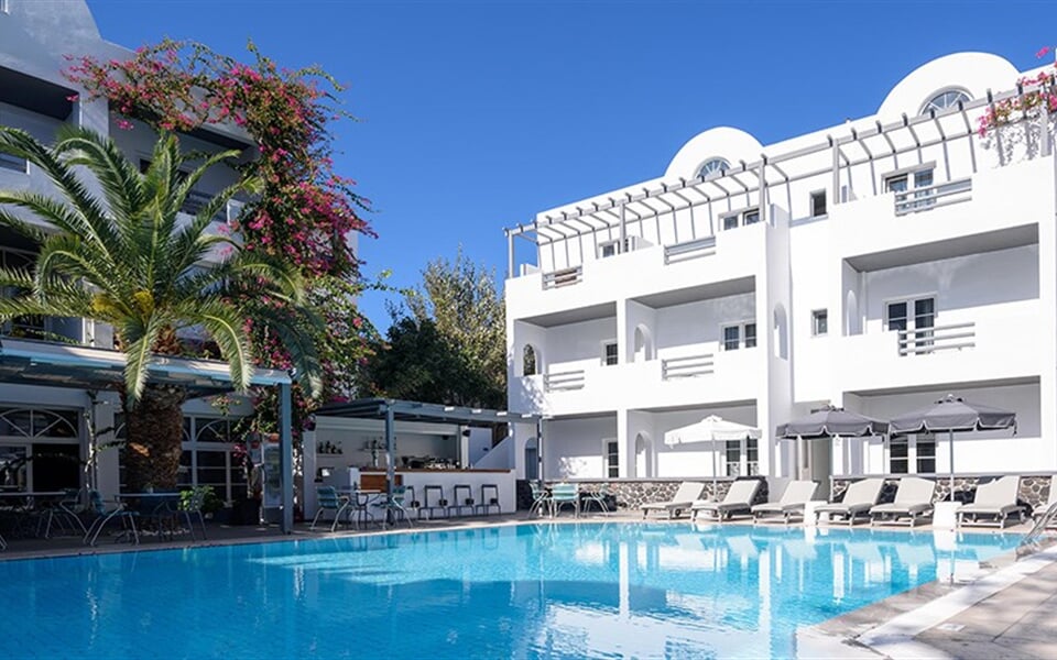 Hotel Afroditi Venus Beach Resort: fotografie vybavení exteriérů a interiérů ubytování.