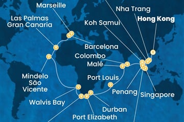 Costa Deliziosa - Čína, Vietnam, Thajsko, Singapur, Malajsie, ... (z Hongkongu)