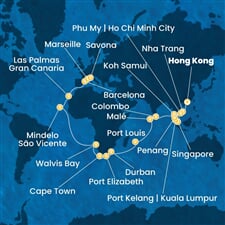 Costa Deliziosa - Čína, Vietnam, Thajsko, Singapur, Malajsie, ... (z Hongkongu)