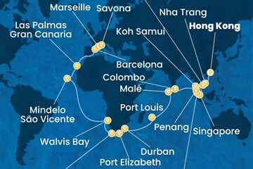 Costa Deliziosa - Čína, Vietnam, Thajsko, Singapur, Malajsie, ... (z Hongkongu)