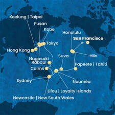 Costa Deliziosa - USA, Franc. Polynésie, Fidži, Nová Kaledonie, Austrálie, ... (San Francisco)