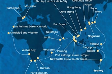 Costa Deliziosa - Austrálie, Japonsko, Jižní Korea, Čína, Vietnam, ... (ze Sydney)