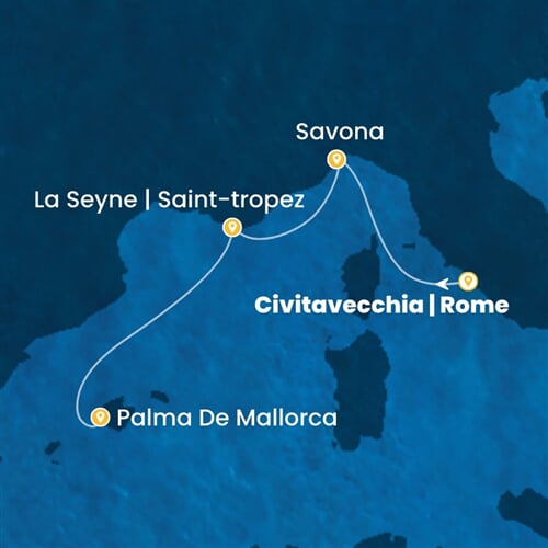 Trasa plavby CPA-CIV03A21
