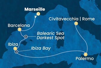 Costa Smeralda - Francie, Španělsko, Itálie (z Marseille)