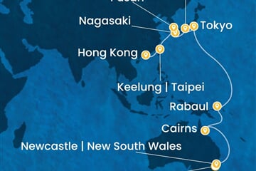 Costa Deliziosa - Austrálie, Japonsko, Jižní Korea, Čína (ze Sydney)