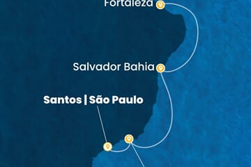 Costa Diadema - Brazílie (Santos)