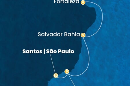 Costa Diadema - Brazílie (Santos)