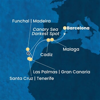 Trasa plavby CSM-BCN08A11