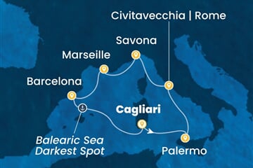 Costa Smeralda - Itálie, Francie, Španělsko (Cagliari)