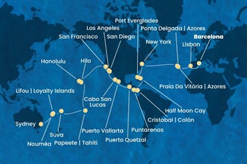 Costa Deliziosa - Španělsko, Portugalsko, USA, Bahamy, Panama, ... (z Barcelony)
