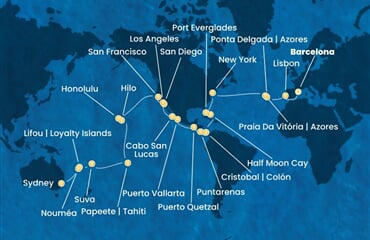 Costa Deliziosa - Španělsko, Portugalsko, USA, Bahamy, Panama, ... (z Barcelony)