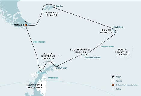 Falkland Islands - South Georgia - Antarctic Peninsula (m/v Plancius)