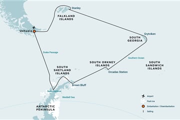 Falkland Islands - South Georgia - Antarctica (m/v Hondius)