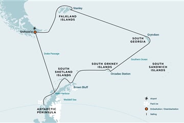 Falkland Islands, South Georgia, Elephant Island, Antarctica - Polar Circle (m/v Hondius)
