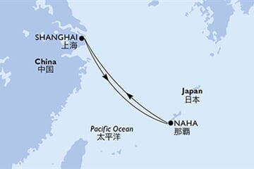 MSC BELLISSIMA - Kína, Japán (a Sanghaj-ból)