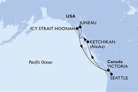 MSC Poesia - USA, Kanada (Seattle)