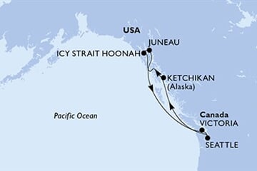 MSC POESIA - Amerikai Egyesült Államok, Kanada (a Seattle-ből)