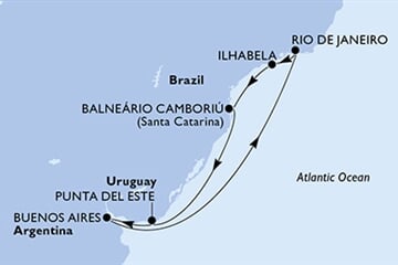 MSC Splendida - Argentina, Brazílie, Uruguay (Buenos Aires)