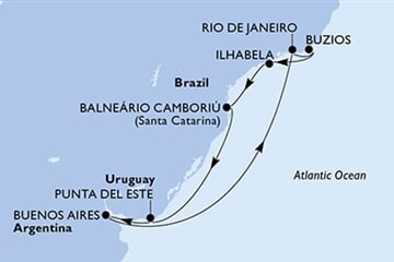 MSC Splendida - Argentina, Brazílie, Uruguay (Buenos Aires)