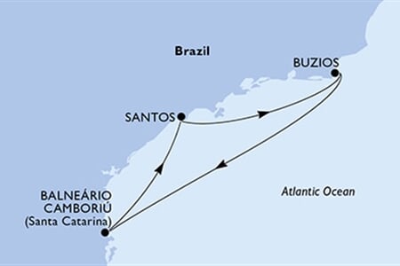 MSC DIVINA - Brazília (a Santos-ból)