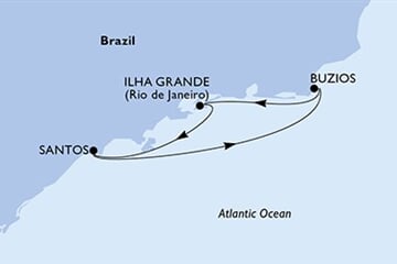 MSC MUSICA - Brazília (a Santos-ból)