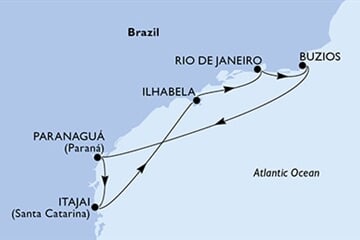 MSC MUSICA - Brazília (a Rio de Janeiro-ből)