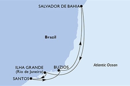 MSC VIRTUOSA - Brazília (a Salvador de Bahia-ből)