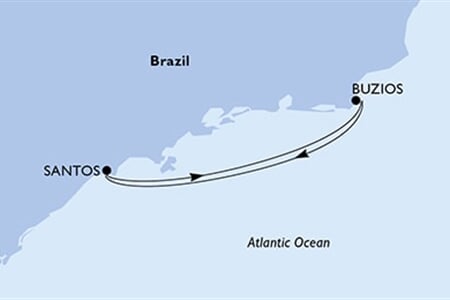 MSC MERAVIGLIA - Brazílie (Santos)