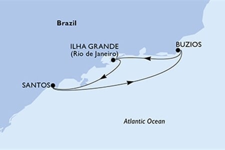 MSC MERAVIGLIA - Brazílie (Santos)