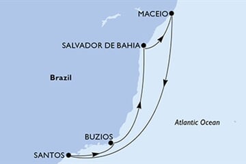 MSC VIRTUOSA - Brazílie (Salvador de Bahia)