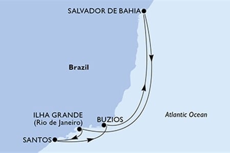 MSC VIRTUOSA - Brazílie (Santos)